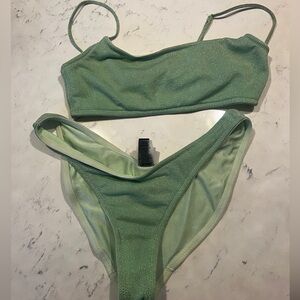 Lime Green Triangle Swimsuit